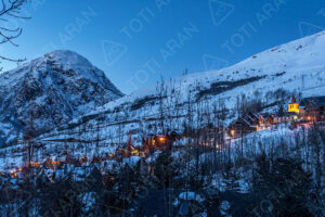 Gessa nevado en invierno