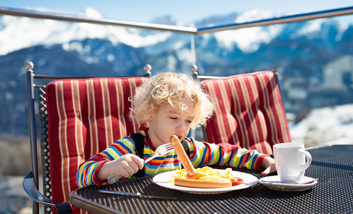 planes con niños en baqueira, comer