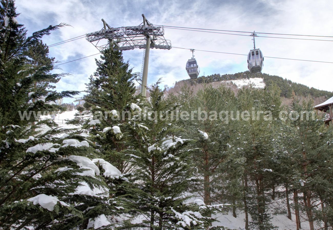 Vue depuis Eth Turcalh by Totiaran, appartement Baqueira au pied des pistes